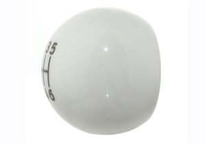 Ford Mustang Shift Knob - Ford Racing - Bullitt - White - `15-`19 Ford Mustang Shift Knob - Ford Racing - Bullitt - White - `15-`19